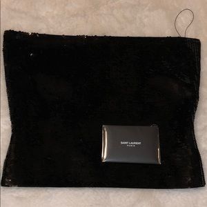 Ysl sequin strapless top